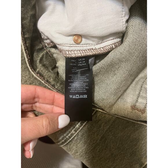 Urban Outfitters BDG High-Waisted Slim Straight Jean in Washed Green Women's 29 - Picture 12 of 12